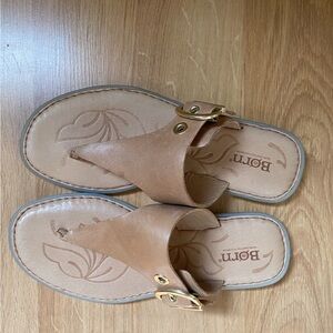 Born Light Brown Leather Sandals